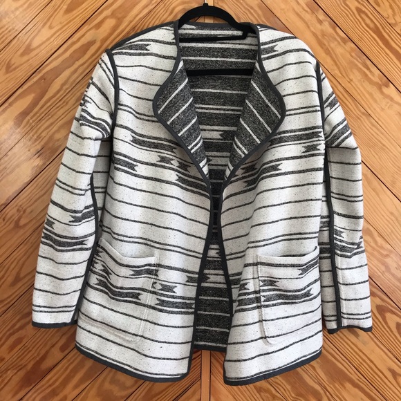 Vintage Southwestern Wool Reversible Coat Boho Western - Picture 2 of 7